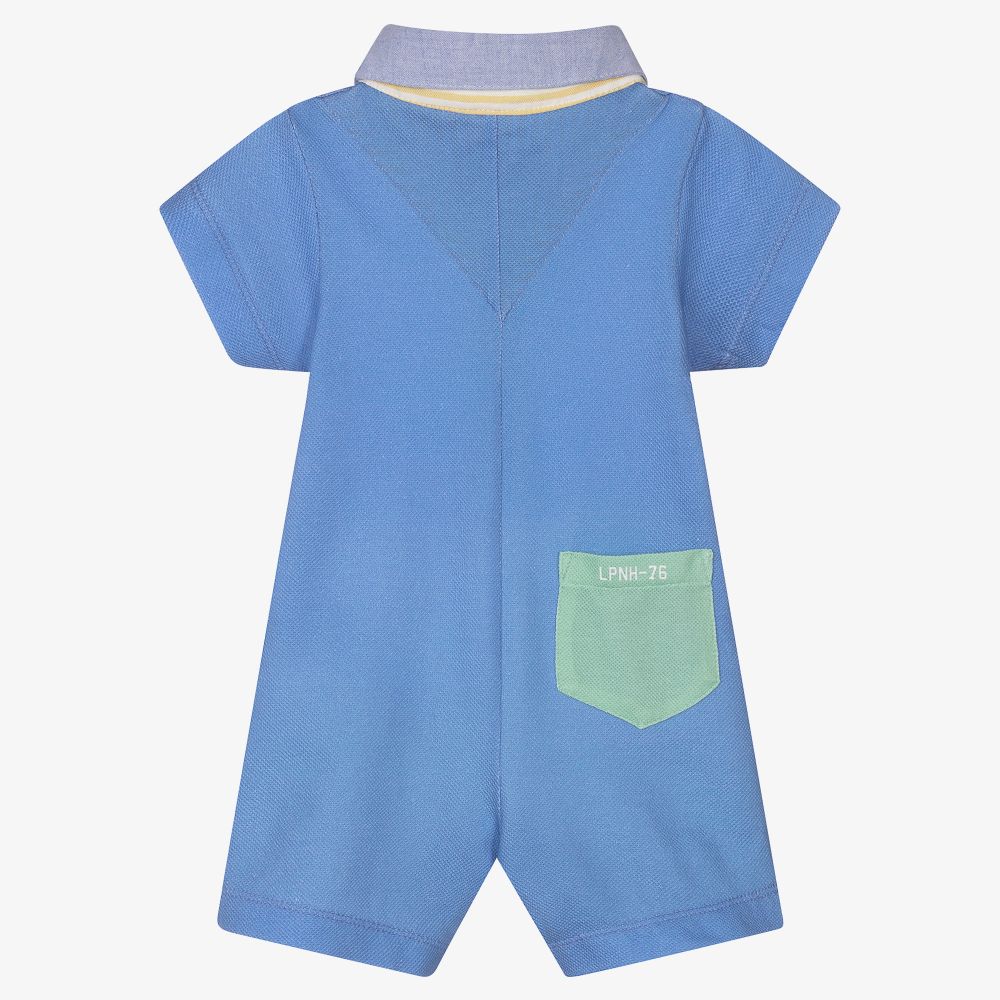 Lapin House-Blue & Green Cotton Shortie | Childrensalon Outlet