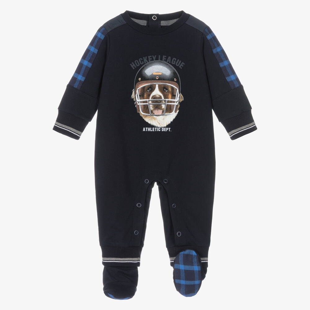 Lapin House-Blue Hockey Dog Romper Set | Childrensalon Outlet