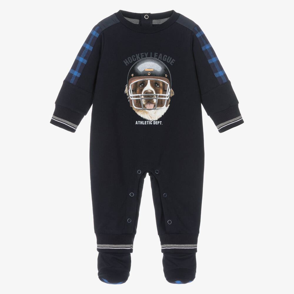 Lapin House - Blue Hockey Dog Romper Set | Childrensalon