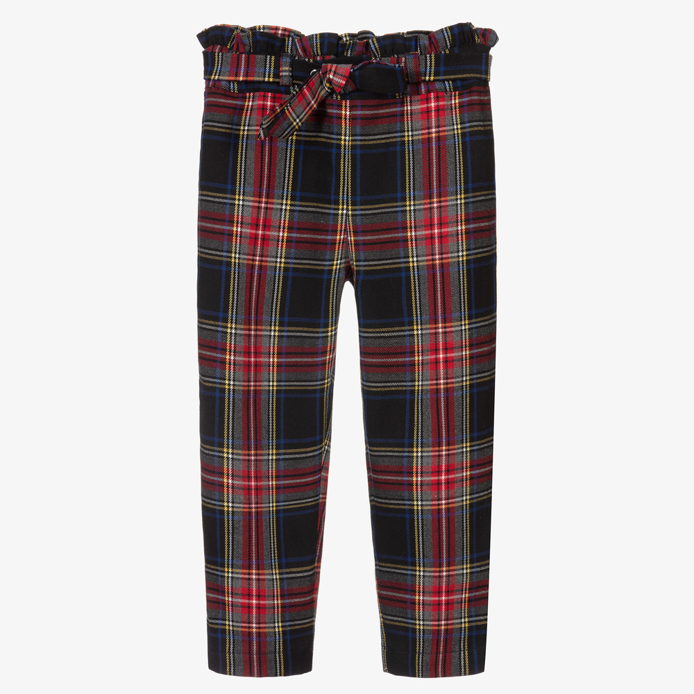 Lapin House - Pantalon écossais bleu et rouge | Childrensalon