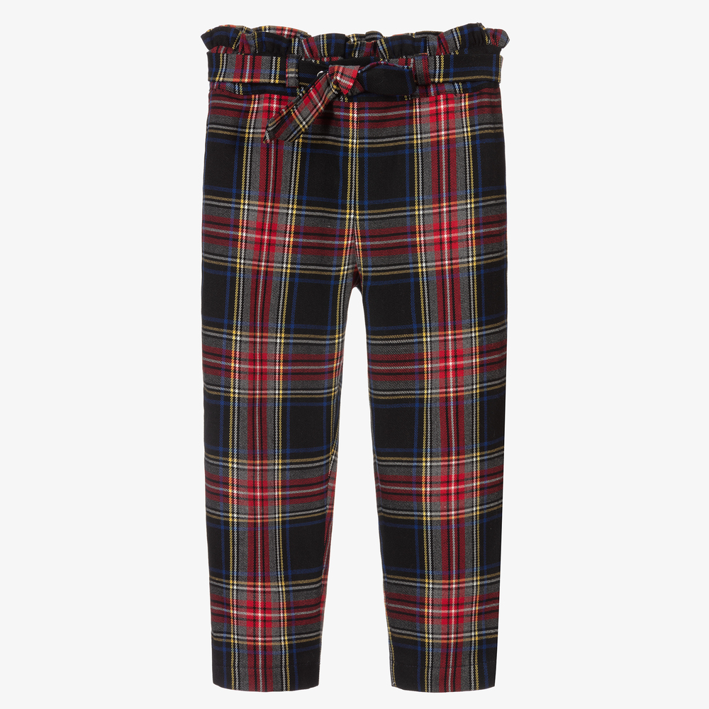 Lapin House-Blue & Red Tartan Trousers | Childrensalon Outlet
