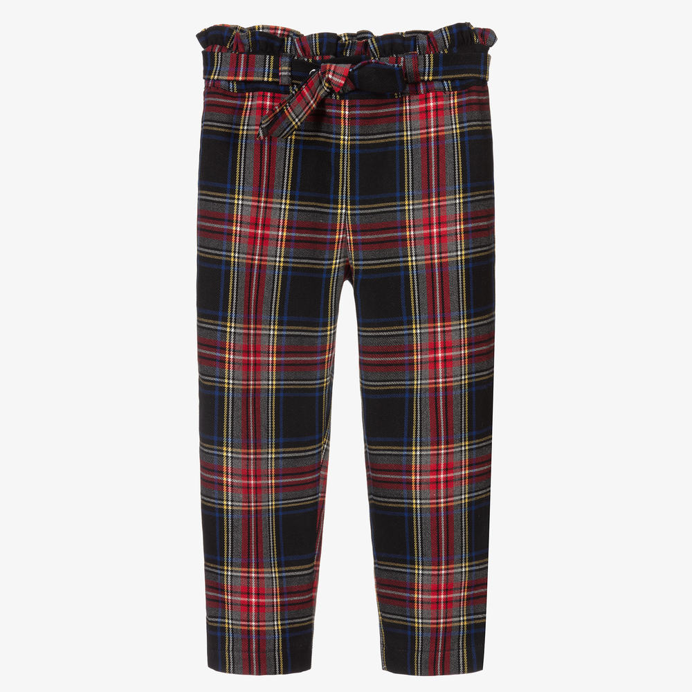 Lapin House - Blue & Red Tartan Trousers | Childrensalon