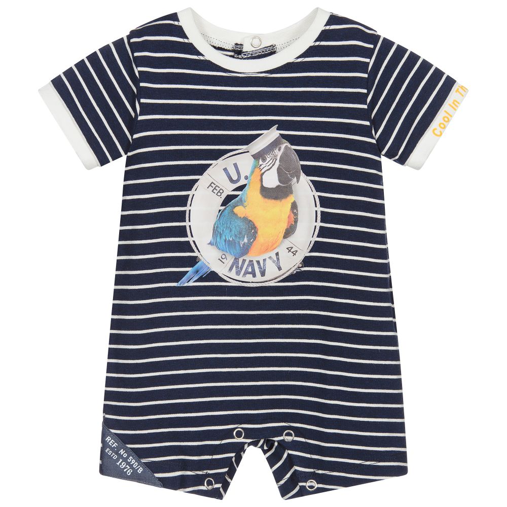 Lapin House - Blue Viscose Baby Shortie | Childrensalon