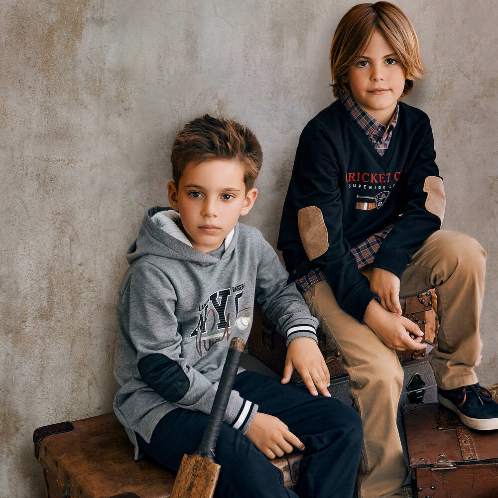 Lapin House-Boys Beige Cotton Trousers | Childrensalon Outlet