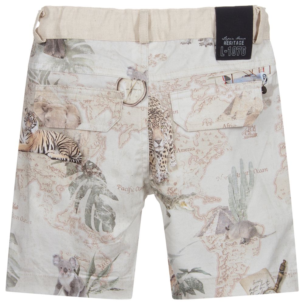 Lapin House-Boys Beige Shorts  | Childrensalon Outlet