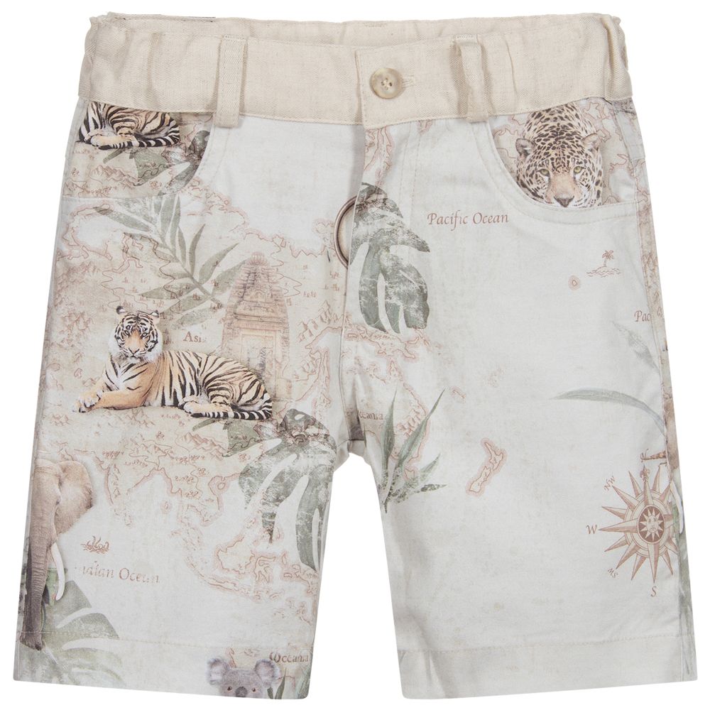 Lapin House - Short beige Garçon  | Childrensalon