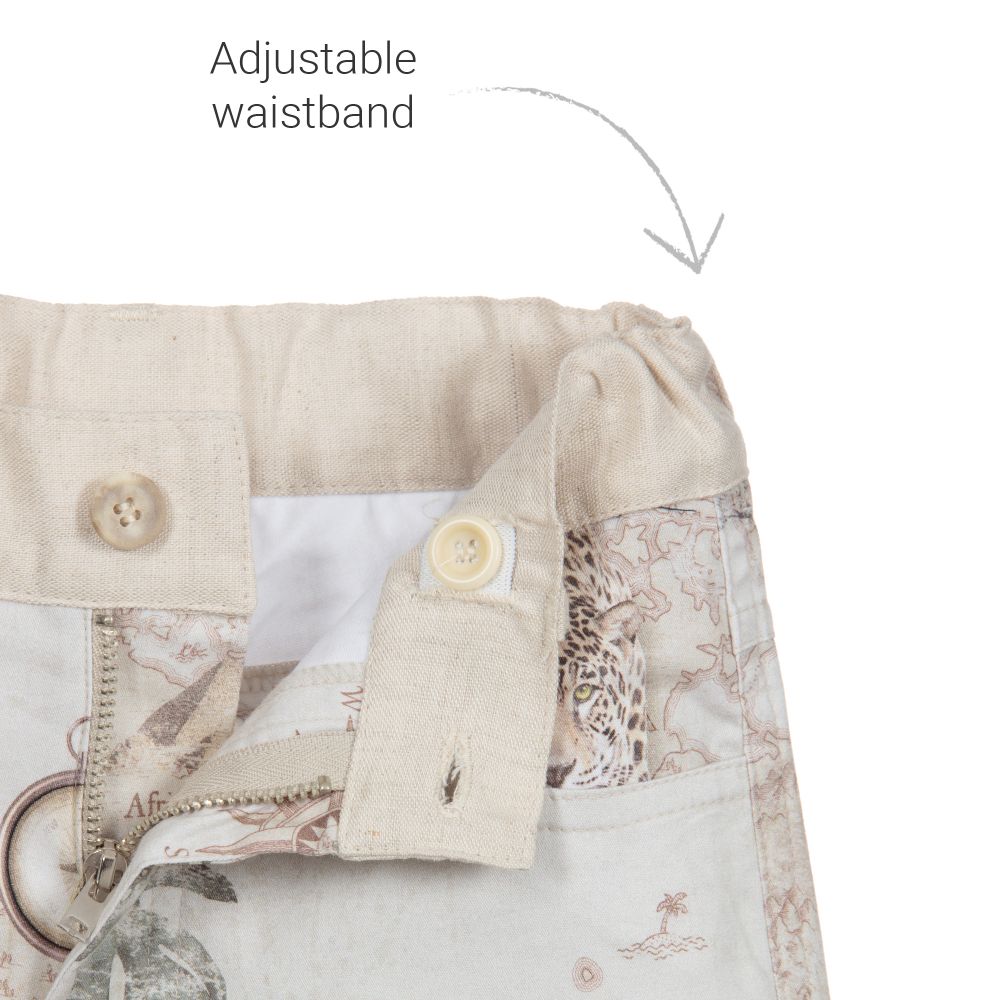 Lapin House-Boys Beige Shorts  | Childrensalon Outlet