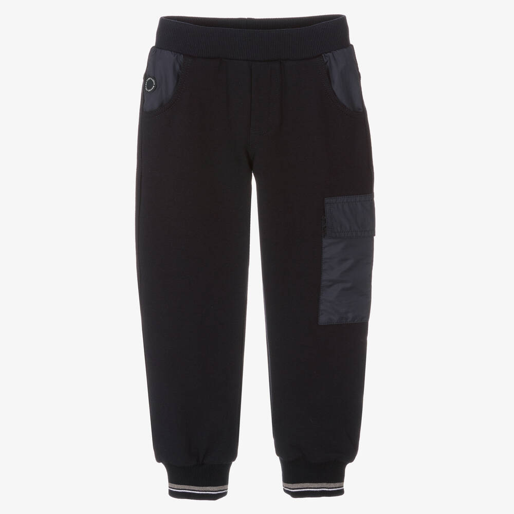 Lapin House-Boys Blue Cotton Joggers | Childrensalon Outlet