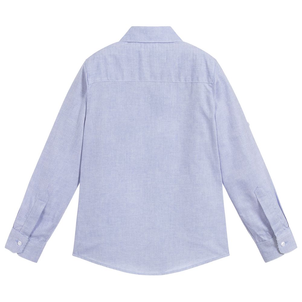 Lapin House-Boys Blue Cotton Shirt | Childrensalon Outlet