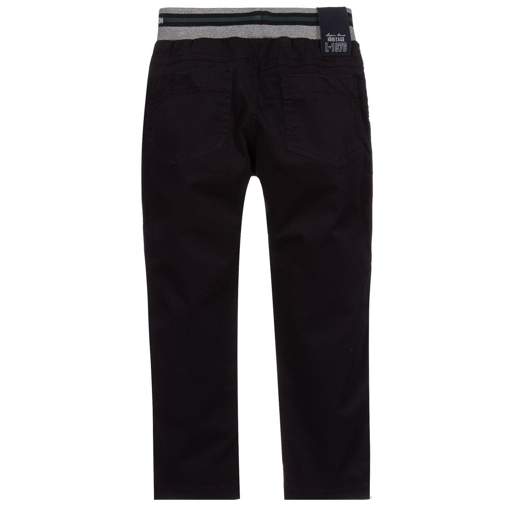 Lapin House-Boys Blue Cotton Trousers | Childrensalon Outlet
