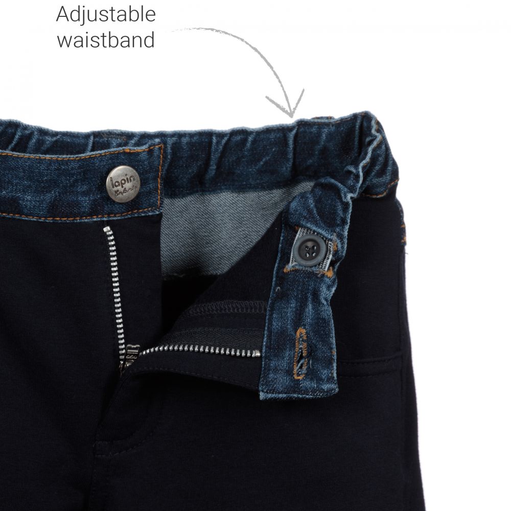 Lapin House-Boys Blue Cotton Trousers | Childrensalon Outlet