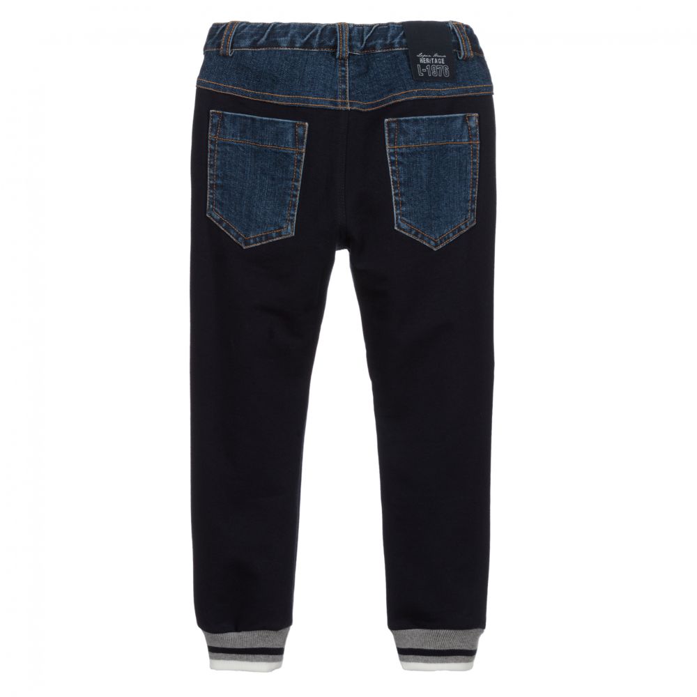Lapin House-Boys Blue Cotton Trousers | Childrensalon Outlet
