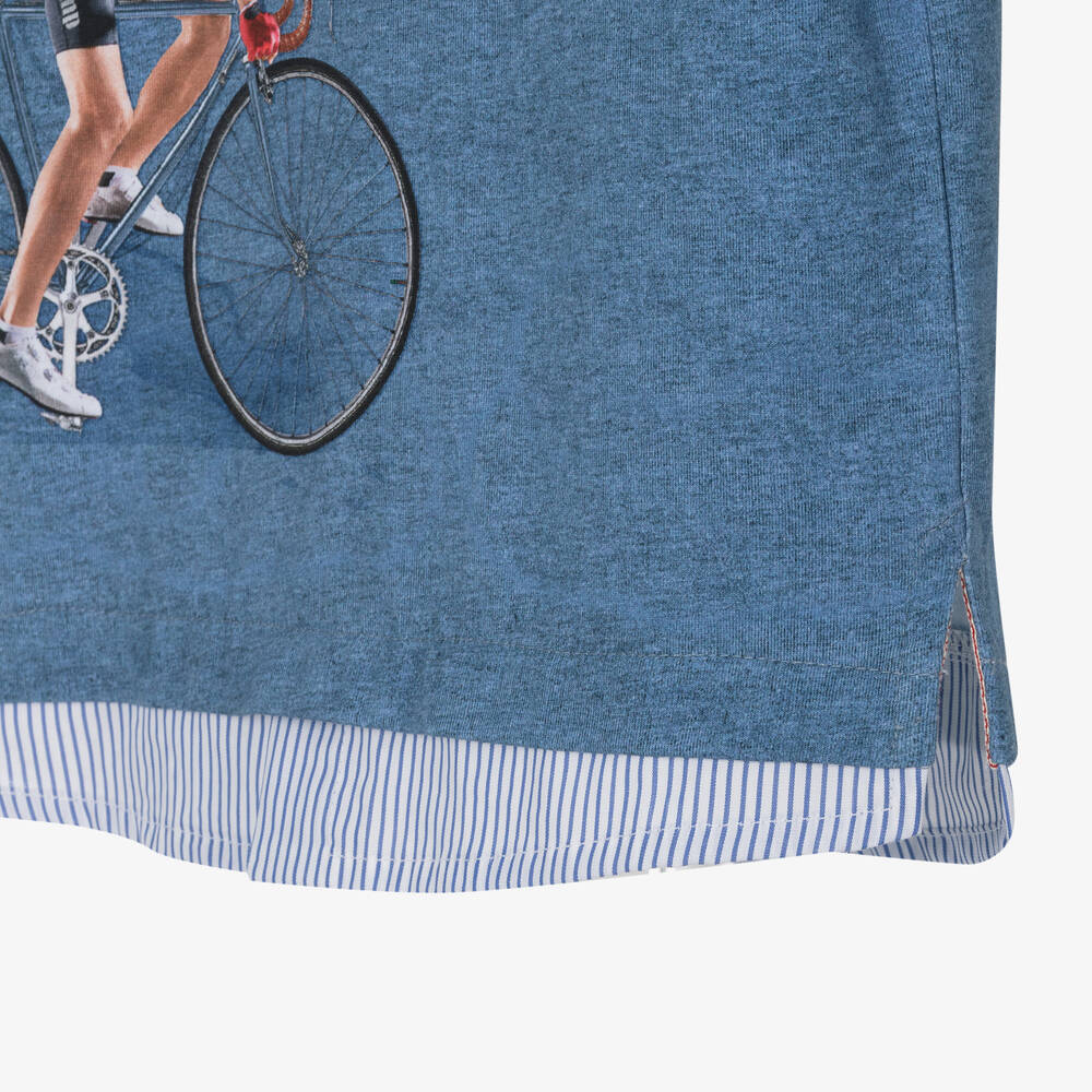 Lapin House-طقم شورت قطن لون عاجي وأزرق للأولاد | Childrensalon Outlet