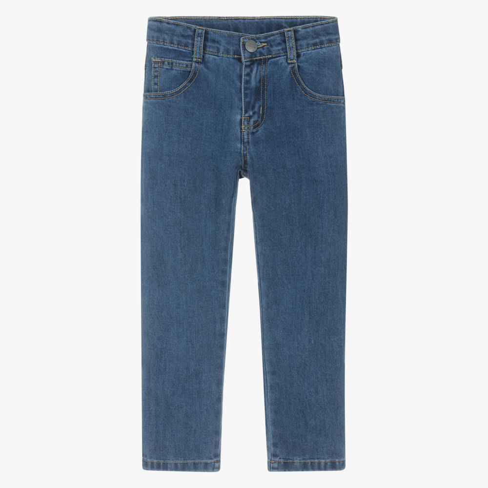 Lapin House-Boys Blue Jeans & Belt Set | Childrensalon Outlet