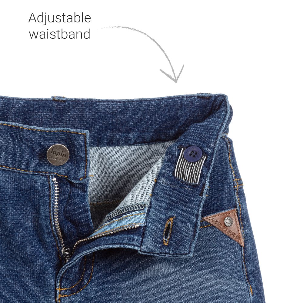 Lapin House-شورت قطن جيرسي لون أزرق للأولاد | Childrensalon Outlet