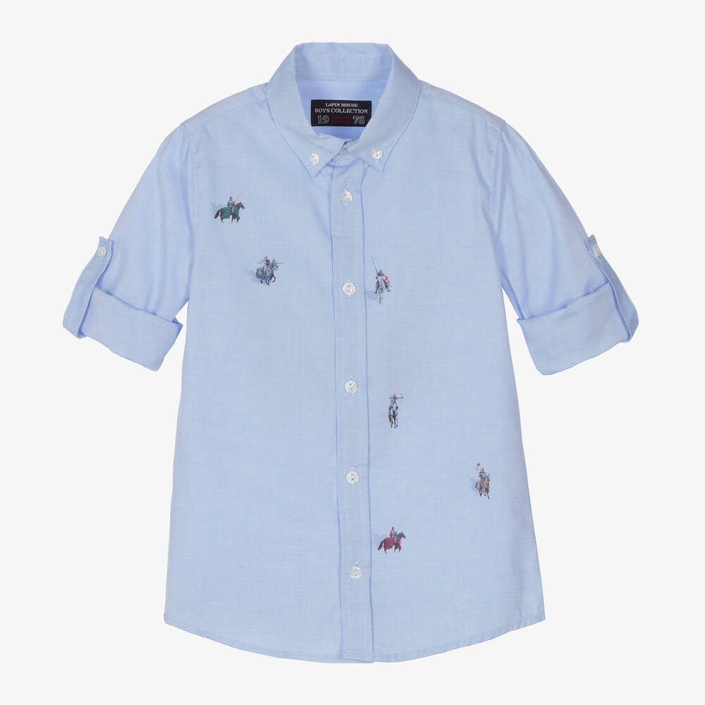 Lapin House-Boys Blue Knights Shirt | Childrensalon Outlet