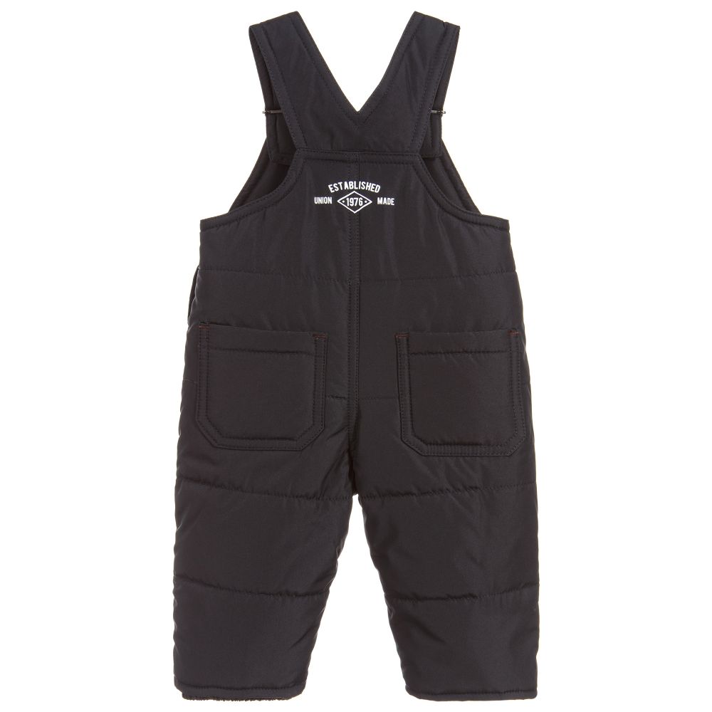 Lapin House-Boys Blue Padded Salopettes  | Childrensalon Outlet