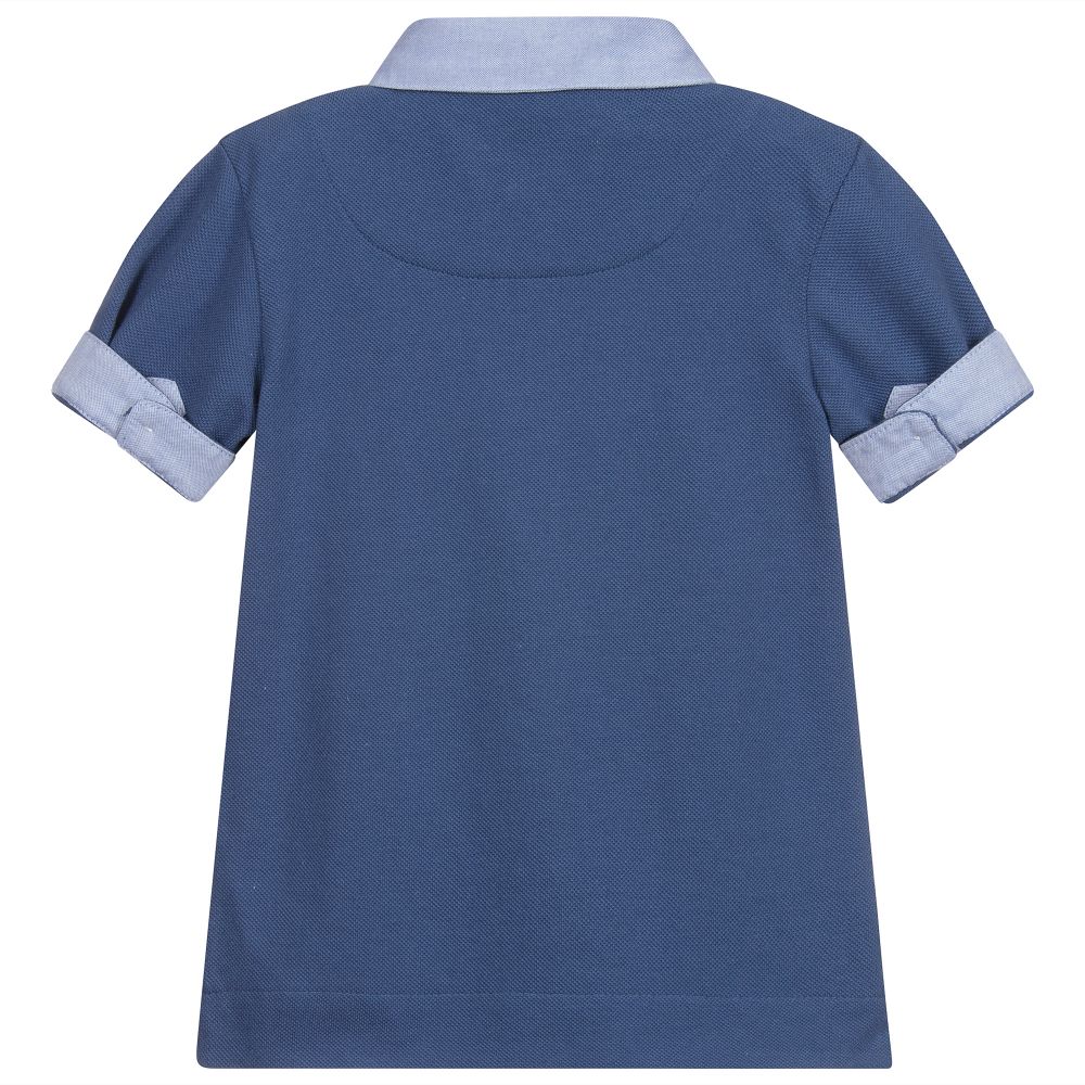 Lapin House-Boys Blue Polo Shirt | Childrensalon Outlet