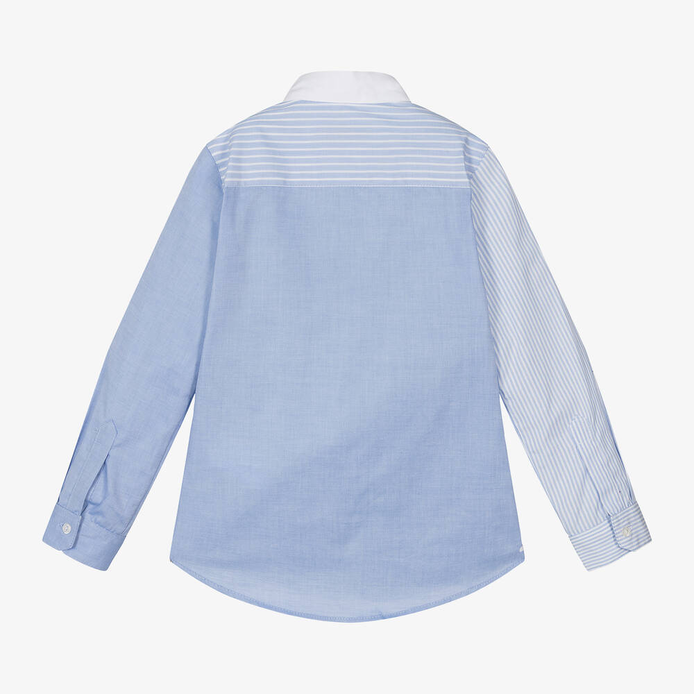 Lapin House-Хлопковая рубашка в голубую полоску для мальчиков | Childrensalon Outlet