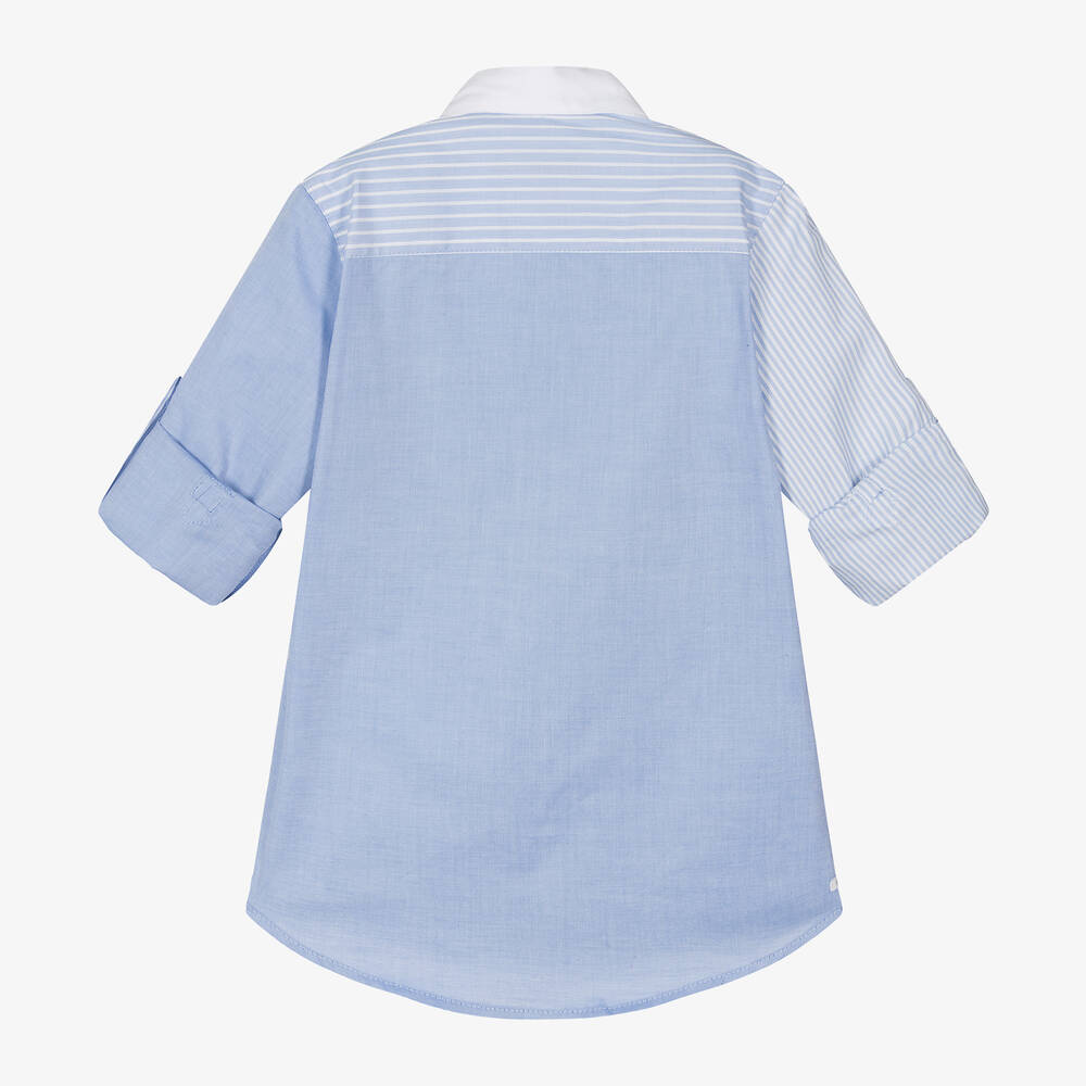 Lapin House-Хлопковая рубашка в голубую полоску для мальчиков | Childrensalon Outlet