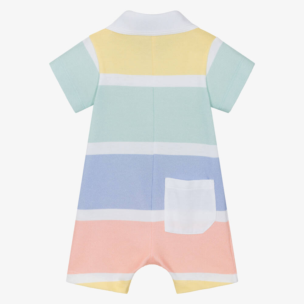 Lapin House-شورت قطني مخطط أزرق للأولاد | Childrensalon Outlet