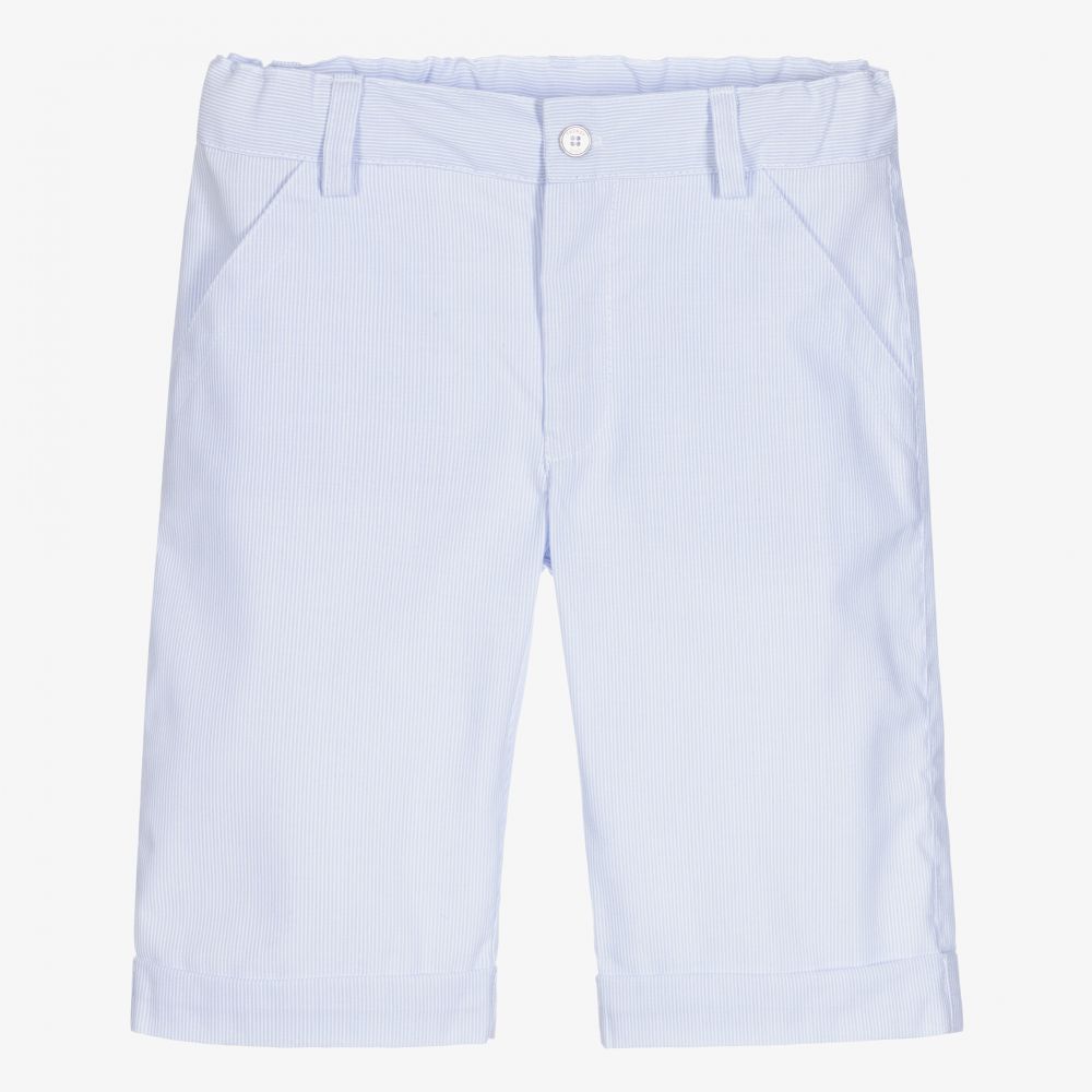 Lapin House-Boys Blue Striped Shorts | Childrensalon Outlet