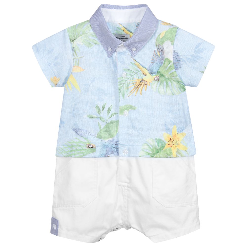 Lapin House - Boys Blue & White Shortie | Childrensalon