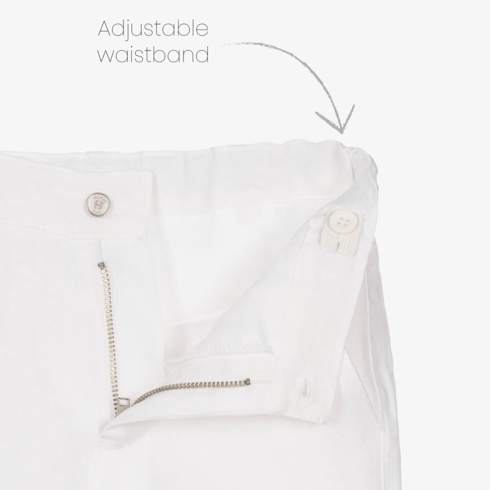 Lapin House-بنطلون كتان نقي بحزام للأولاد | Childrensalon Outlet