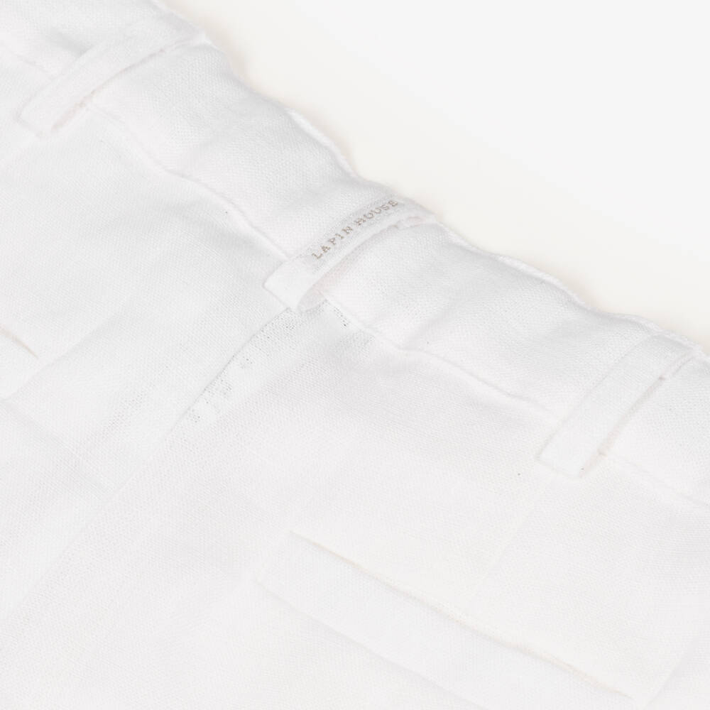 Lapin House-بنطلون كتان نقي بحزام للأولاد | Childrensalon Outlet