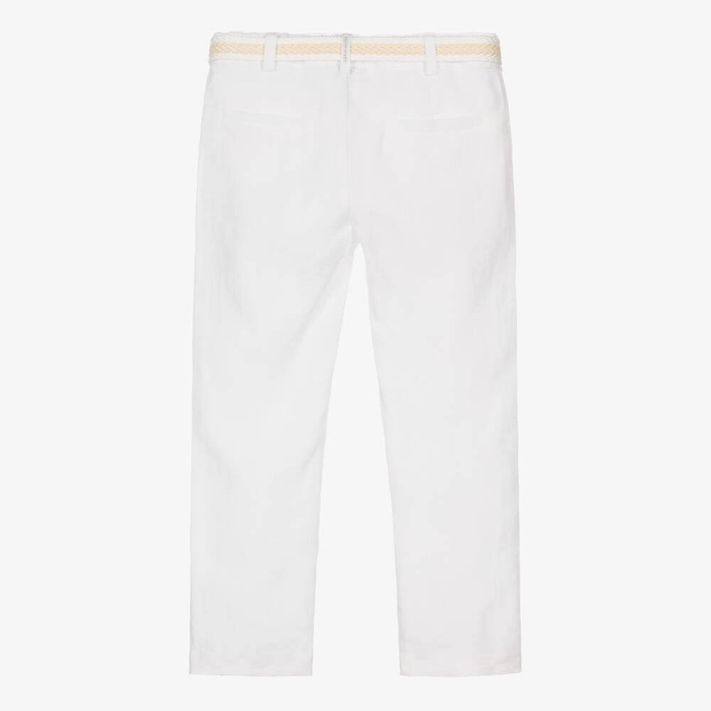 Lapin House-بنطلون كتان نقي بحزام للأولاد | Childrensalon Outlet