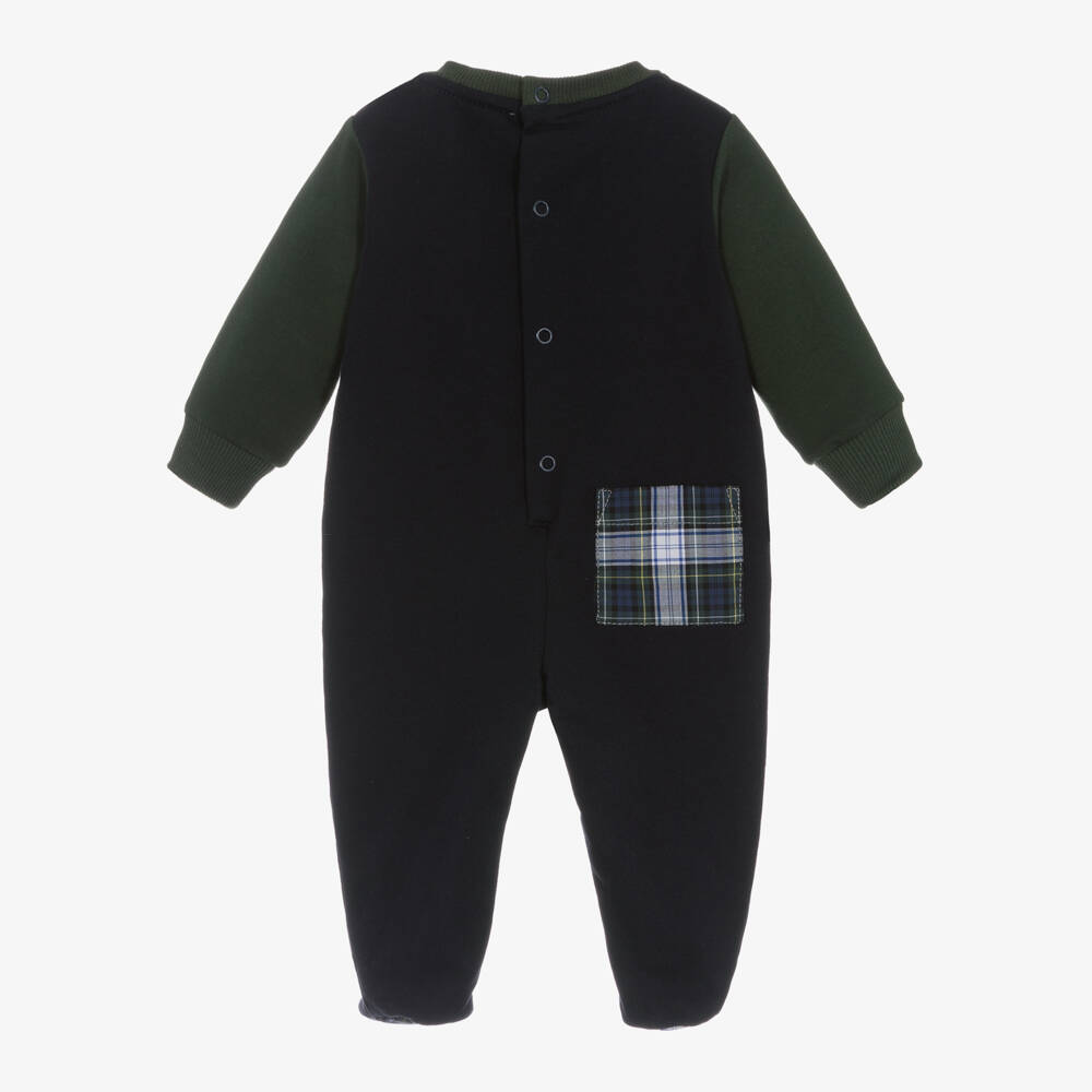 Lapin House-أفرول بيبي غرو بير قطن لون أخضر وكحلي | Childrensalon Outlet