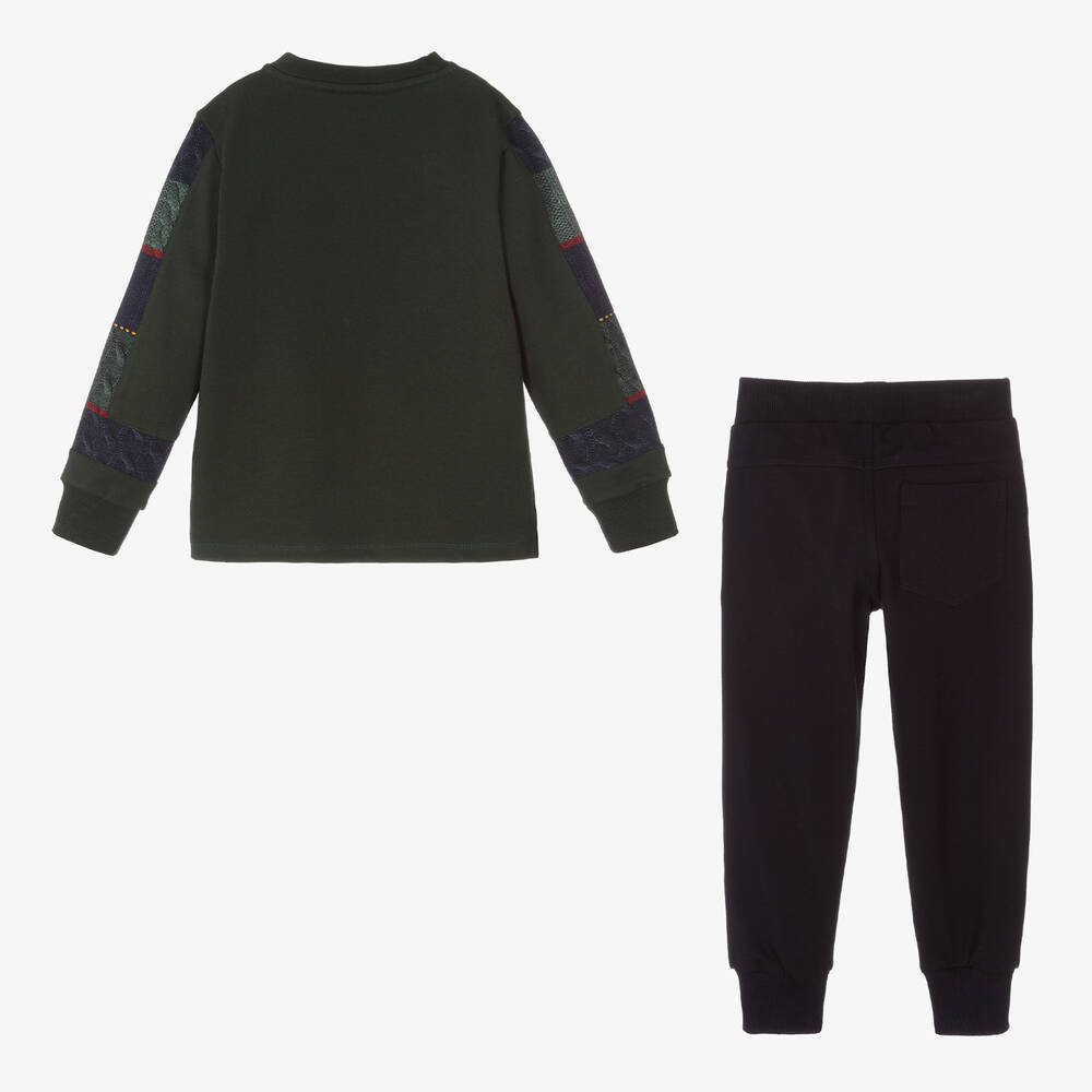 Lapin House-Сине-зеленый спортивный костюм для мальчиков | Childrensalon Outlet