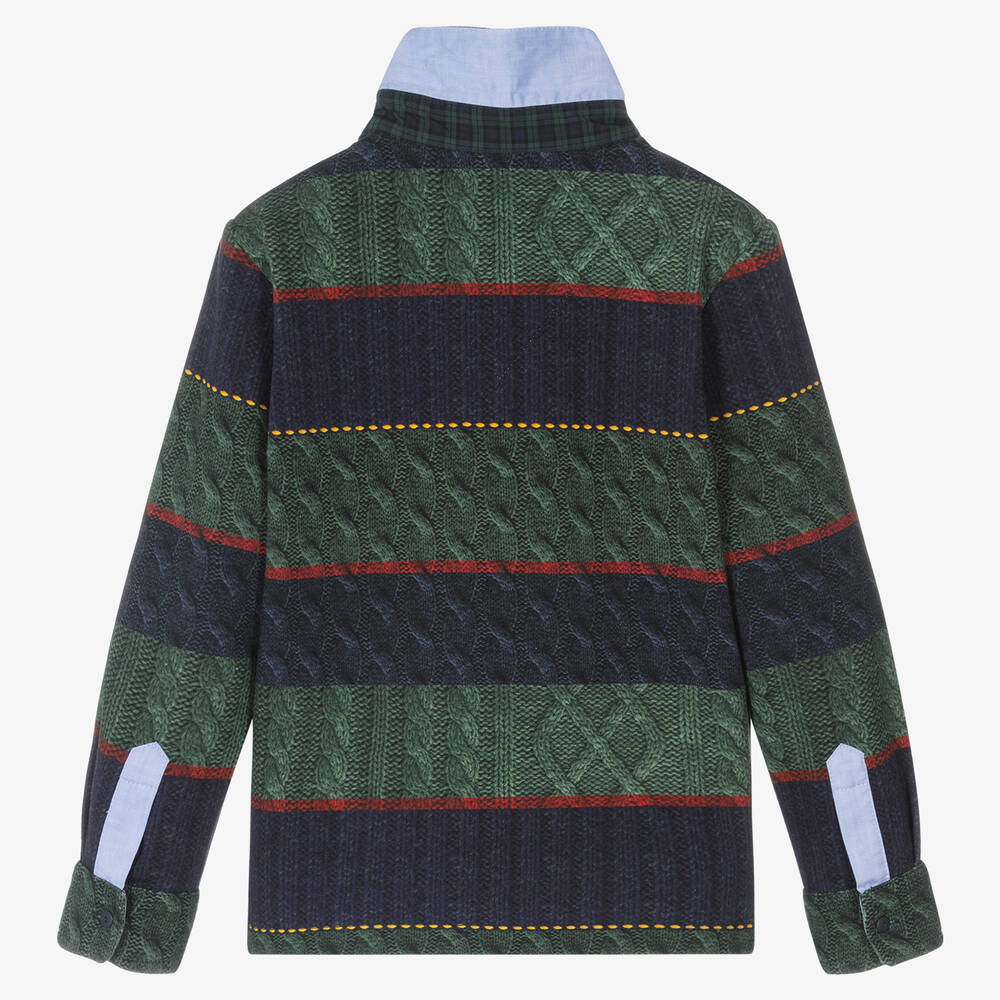 Lapin House-Boys Green & Blue Trousers Set | Childrensalon Outlet