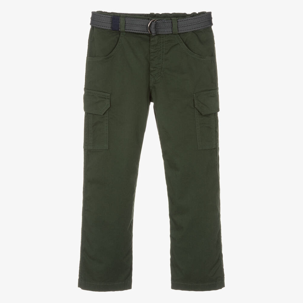 Lapin House - Зеленые брюки-карго для мальчиков | Childrensalon