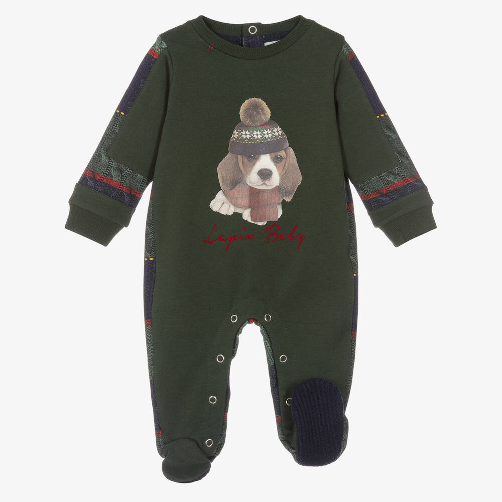 لابين هاوس-بيبي غرو قطن جيرسي لون أخضر للمواليد | Childrensalon Outlet