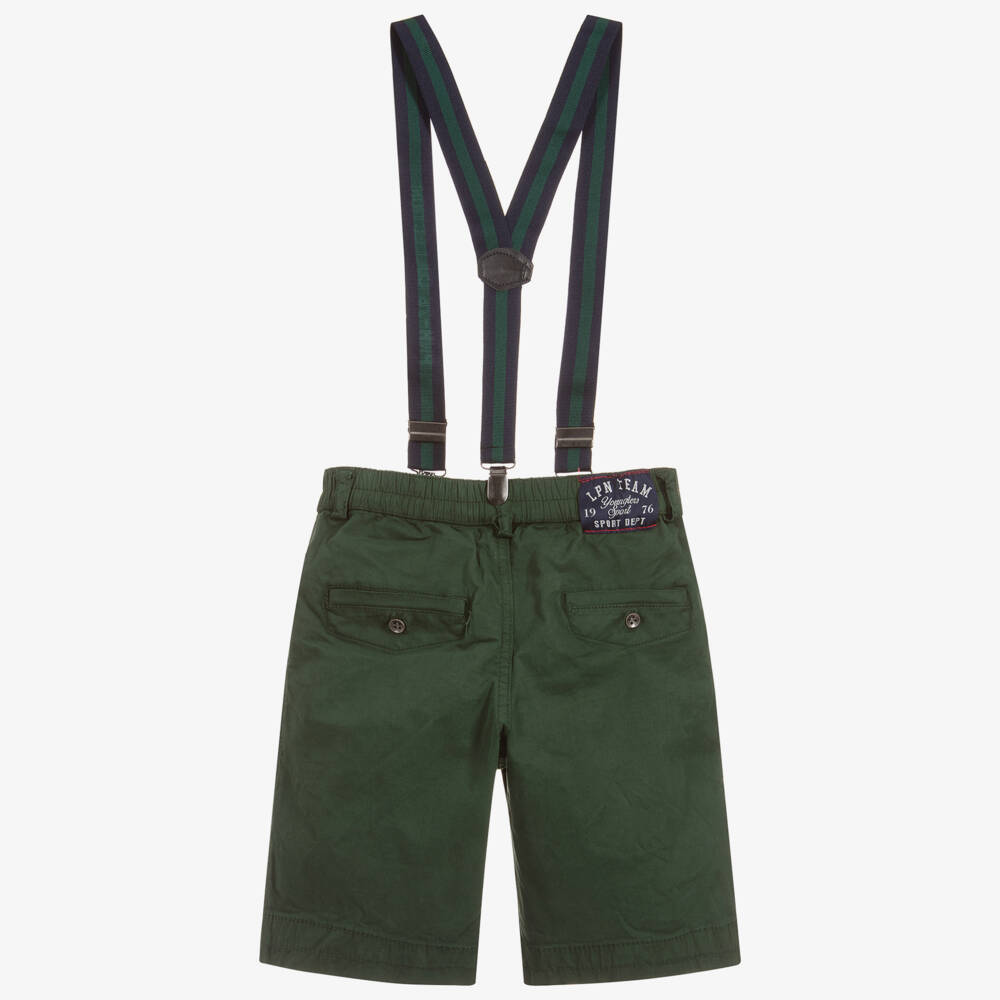 Lapin House-Boys Green Cotton Shorts | Childrensalon Outlet