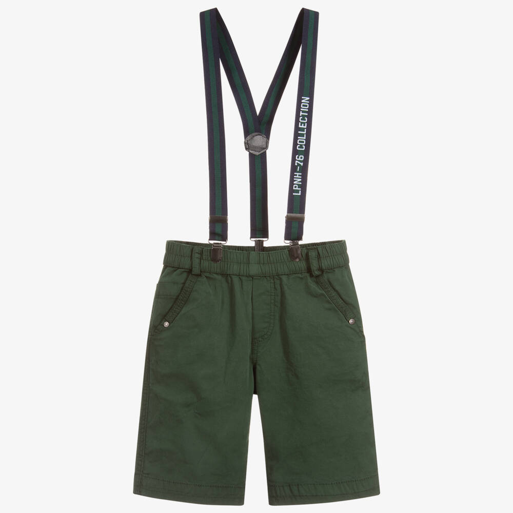 Lapin House-شورت برمودا قطن لون أخضر للأولاد | Childrensalon Outlet