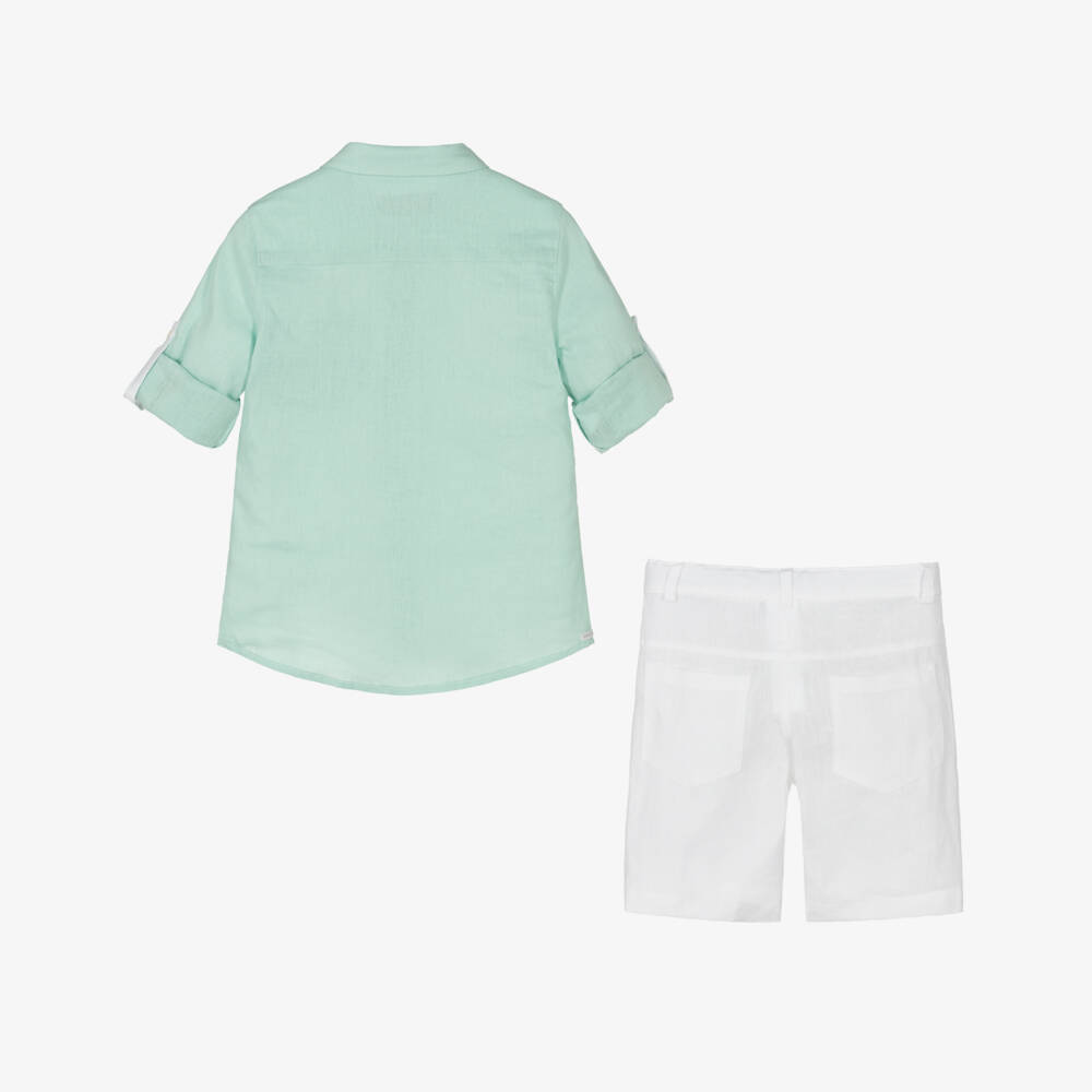 Lapin House-طقم كتان أخضر للأولاد | Childrensalon Outlet