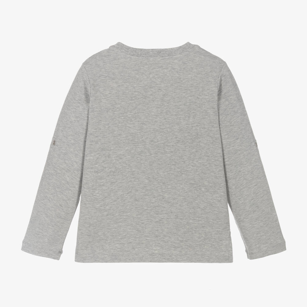 Lapin House-Boys Grey Adventure Jersey Top | Childrensalon Outlet