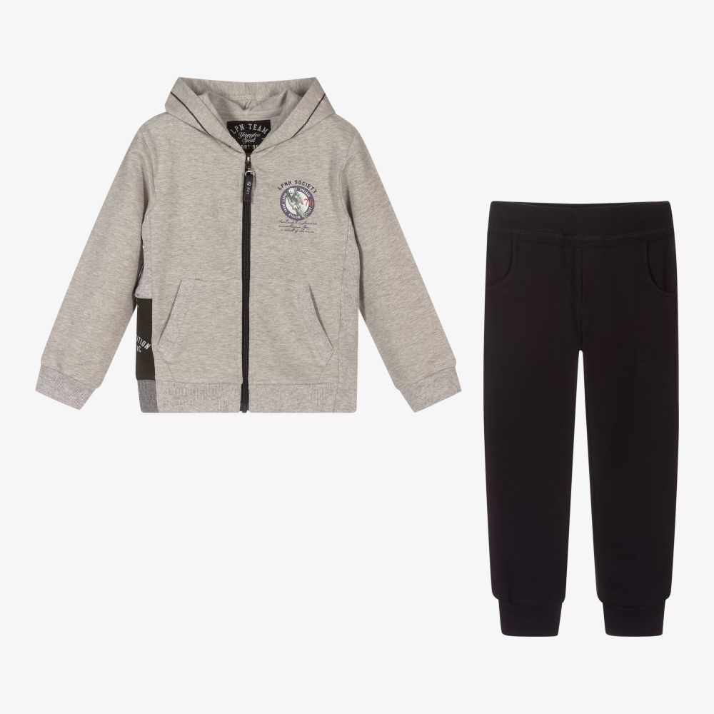 لابين هاوس-Boys Grey & Blue Tracksuit | Childrensalon Outlet