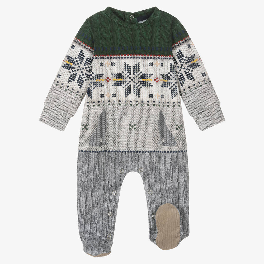 Lapin House-Серый хлопковый комбинезон | Childrensalon Outlet