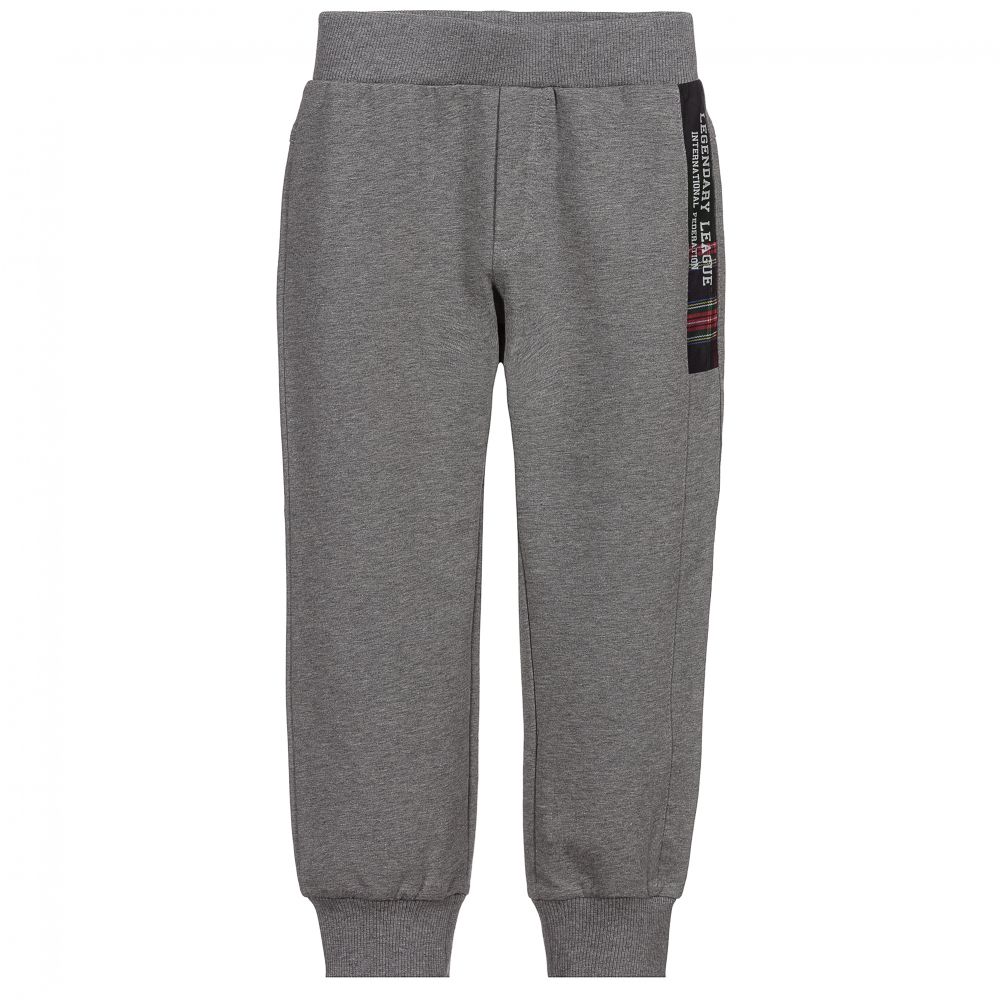 Lapin House - Boys Grey Cotton Joggers | Childrensalon