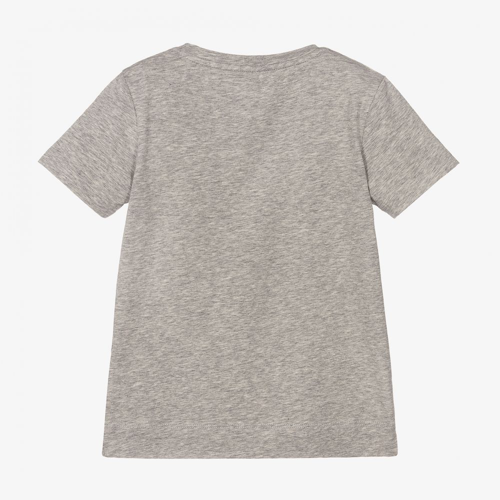 Lapin House-Boys Grey Cotton T-Shirt | Childrensalon Outlet