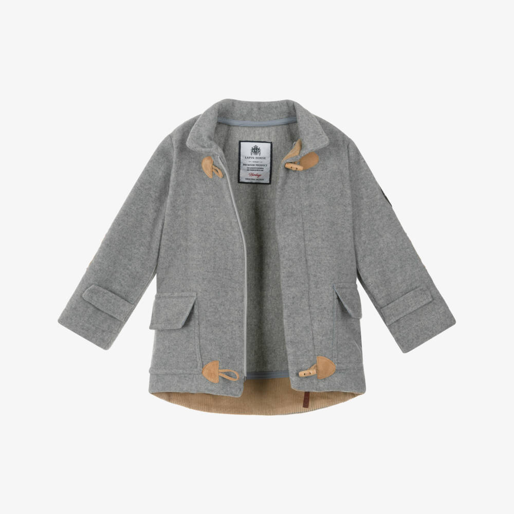 Lapin House-Boys Grey Toggle Coat | Childrensalon Outlet
