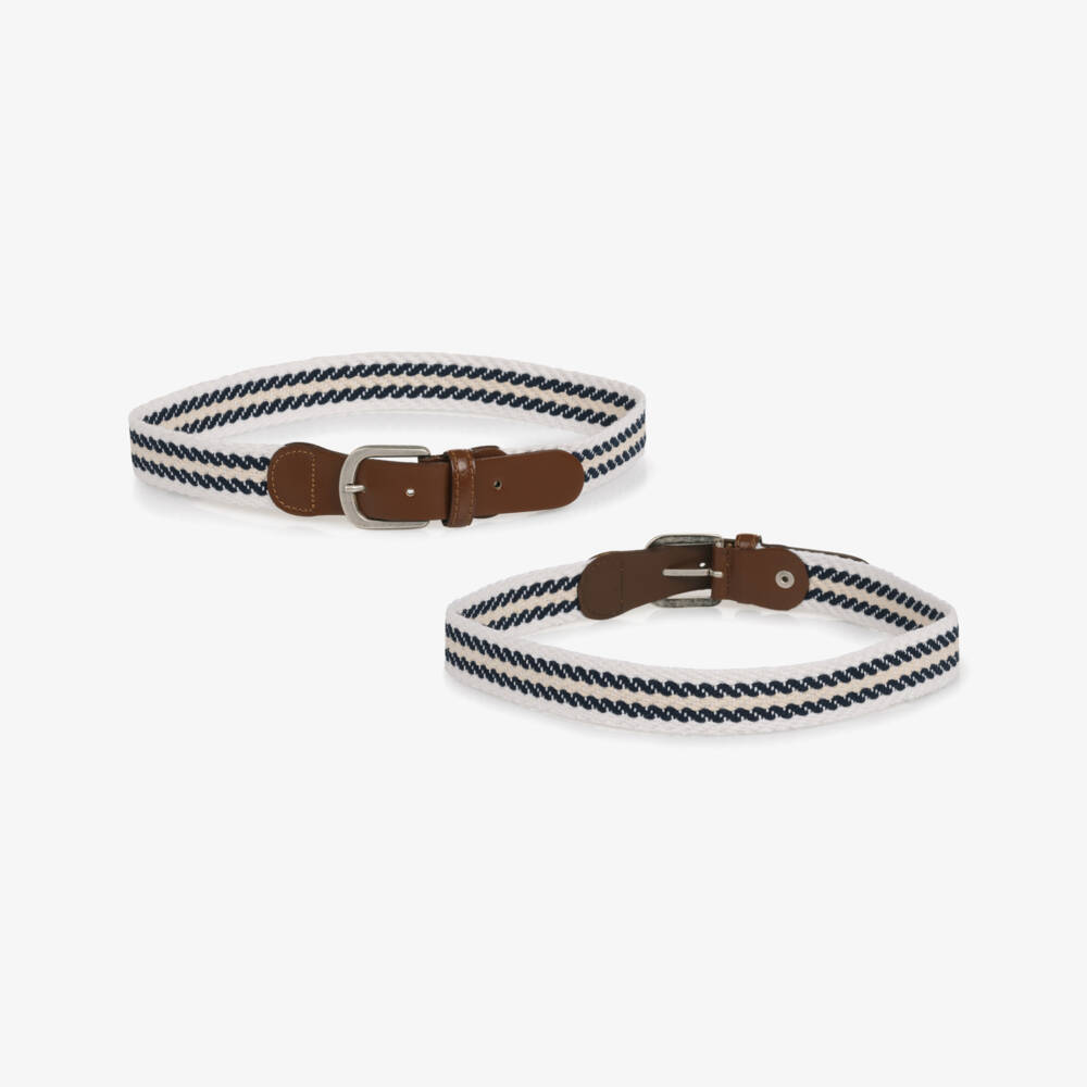 Lapin House-Кремовые хлопковые шорты с ремнём для мальчиков | Childrensalon Outlet