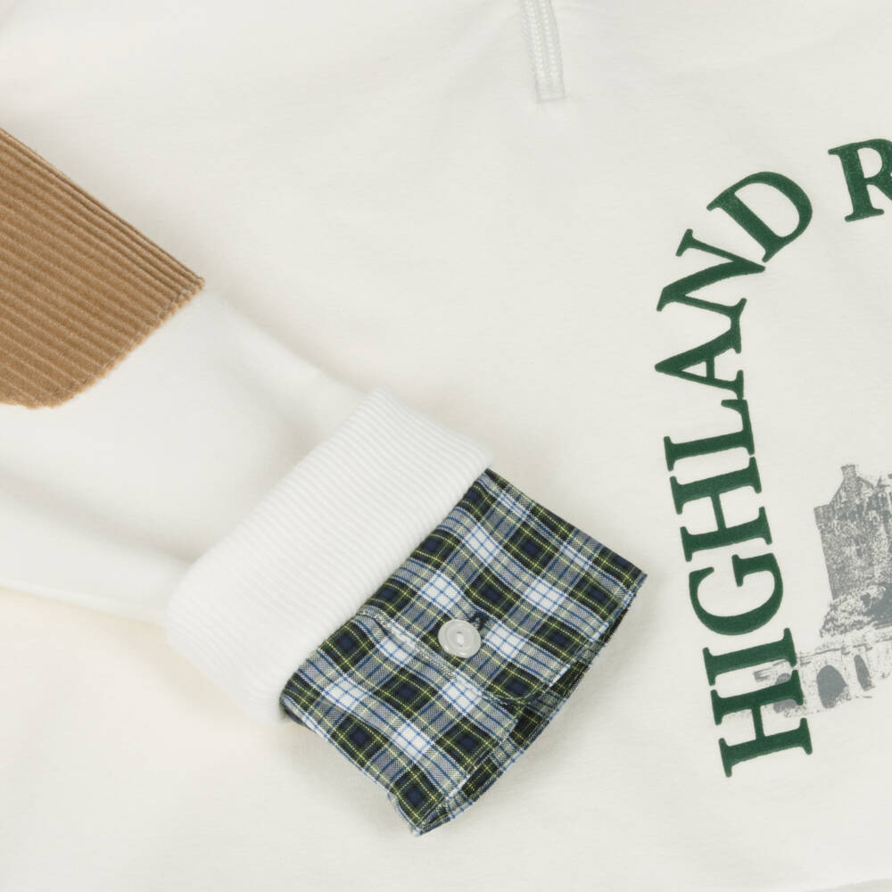 Lapin House-Boys Ivory & Navy Jogger Outfit | Childrensalon Outlet