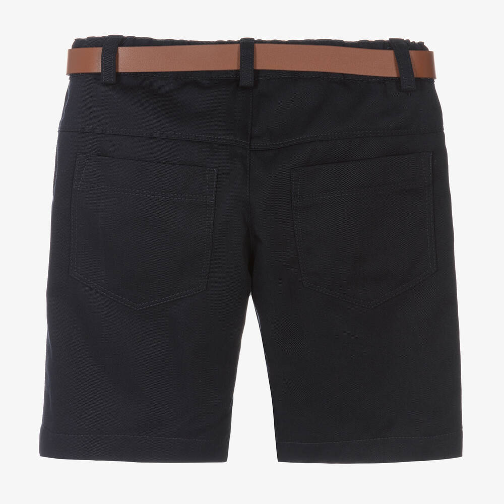 Lapin House-شورت قطن تويل لون كحلي للأولاد | Childrensalon Outlet