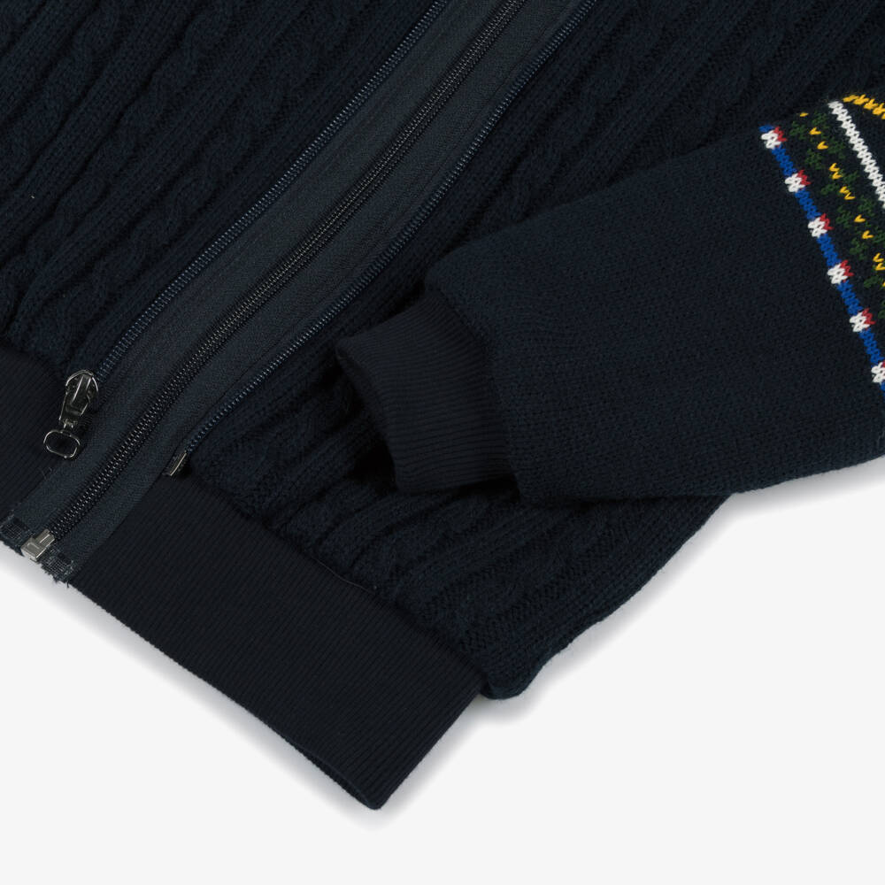 Lapin House-Boys Navy Hooded Gilet and Jumper | Childrensalon Outlet