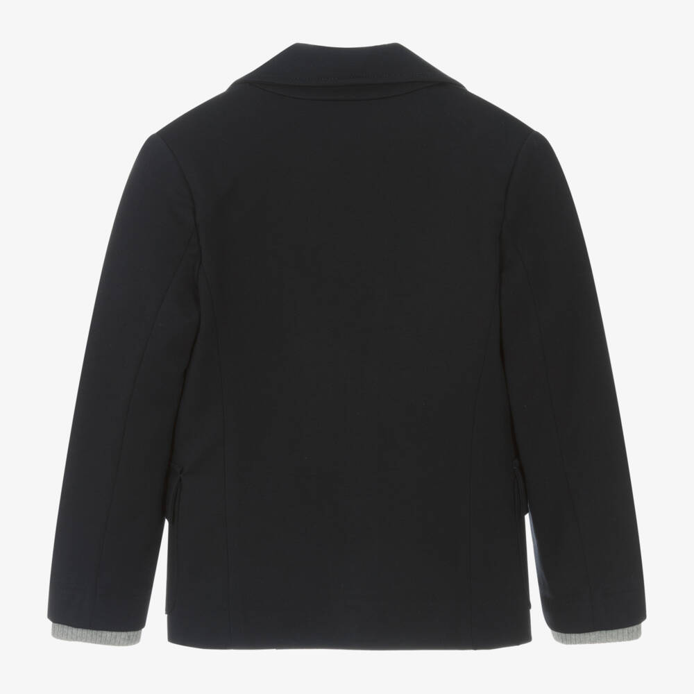 Lapin House-Boys Navy Milano Jersey Jacket | Childrensalon Outlet