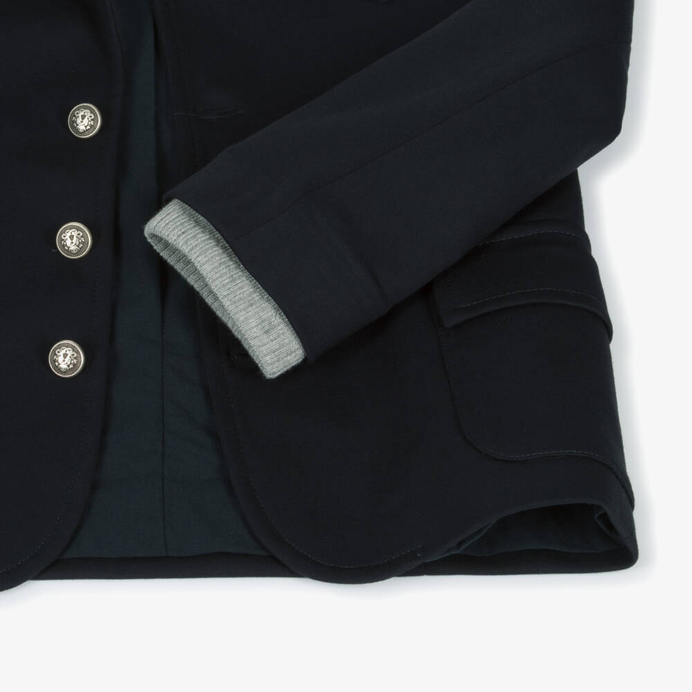 Lapin House-Boys Navy Milano Jersey Jacket | Childrensalon Outlet